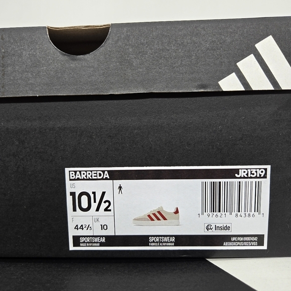 New Adidas Barreda Better Scarlet Wonder Beige JR1319 Men\'s Shoes Size 10.5 main image 4